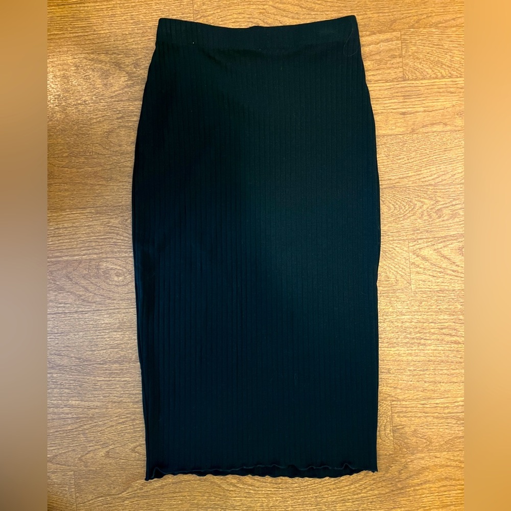 Derek Heart Ribbed Knit Skirt